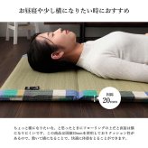 日本製 い草 い草マット  マット  ごろ寝マット  フリーマット  クッション性 和風柄   約70×180cm