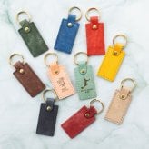 キーホルダー 名入れ 名前入り ネームタグ レザー 本革 イタリアンレザー 牛革 ヌメ革 刻印可能 イニシャル アルファベット チャーム キーリング キーチェーン ラゲッジタグ ハンドメイド おしゃれ プチギフト プレゼント ギフト 記念品 誕生日 ペア