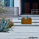コールテン鋼 高級植木鉢 おしゃれ 大型 横長 長方形 W900 アンティーク 経年美 Patina レクタングルプランターL900 A-PLUS 屋外 観葉植物 多肉植物 寄せ植え 花 鉢カバー 北欧 モダン ガーデニング 玄関 庭 テラス パティナ