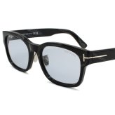 トムフォード TOM FORD サングラス アジアンフィット FT1232-D/S 63A 55 ウェリントン型 メンズ レディース ユニセックス ブラックササ+ライトグレー