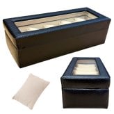 正規品 ロイヤルハウゼン 腕時計 収納ケース 5本 牛革 時計ケース ウォッチケース コレクションケース 鍵付き ブラック メンズ レディース Royal hausen 成人 卒業 入学