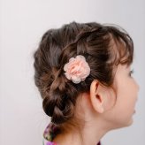 ヘアクリップ お花 2個セット 通販 日本製 Rora セシリア 髪留め 髪飾り キッズ 子供 女の子 フラワー 透け感 かわいい おしゃれ 可愛い 浴衣 夏祭り 甚平 ヘアアクセサリー フォーマル 結婚式 発表会 入学式 卒園式 キッズファッション