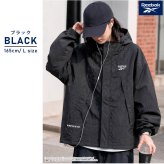 【予約】Reebok リーボック マウンテンパーカー レディース 長袖 アウター ブルゾン スタンド フルジップ フーディ 中綿 キルト 軽量 防風 あたたかい ロゴ 刺繍  ブランド 大きいサイズ ゆったり ユニセックス 春 秋 冬 M L LL 黒 紺 2026fw karlas