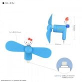 サンリオ キャラクターズ ミニ扇風機 ハローキティ Lightning コネクタ直結 小型ファン ハンディファン 持ち運び 静音 暑さ対策 熱中症対策 かわいい プレゼント ギフト サンリオ正規ライセンス品