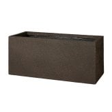 植木鉢 おしゃれ 大型 長方形 横長 プランターボックス 砂目 KONTON サンディ レクト ファイバーポリストーン 軽量 底穴あり 屋外 S M ベージュ ブラウン 観葉植物 多肉植物 シンボルツリー 北欧 ナチュラル モダン プランター ベランダ 玄関