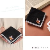 ハンカチ 今治 タオルハンカチ 1枚 不思議の国のアリス トランプウサギ 刺繍 ラッピング無料 日本製