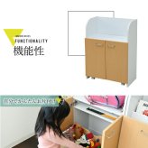 ラック カウンター下 おもちゃ 動くボックス付き 幅60 高さ85 カウンター下収納 奥行35cm 扉付き おもちゃ箱 キャスター付き リビング 収納 棚 子供部屋 子供 新生活