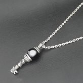 キーネックレス オニキス シルバー925 【刻印無料】 キー 鍵 蛇 ヘビ スネーク ネックレス ペンダント 選べる 天然石 誕生石 8月 メンズ シルバーアクセサリー クリスマス 誕生日 記念日 プレゼント 男性 彼氏 ハンドメイド 手作り Grand Galleria グランドガレリア