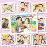 結婚式のプレゼントに、特別な日にぴったりの似顔絵。大切なお祝いにも安心してご注文いただけます。 ギフト 似顔絵 結婚式 プレゼント 名入れ 贈り物 手描き 結婚式 ブライダル ウェディング 婚礼 記念 新郎 カップル 新婦 両親 名入れ 修正無料 下書き確認 宝物 そっくり 喜ばれる サプライズ 結婚式 ウェディング 思い出 一生もの 結婚祝い クリスマス 感謝 傘寿祝い 同窓会 節目 大量注文