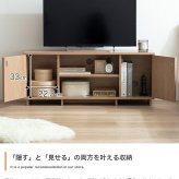 テレビ台 テレビボード ローボード 全2色 | テレビラック tv台 tvボード 収納 シェルフ BE ベージュ ベイジュ 生成り BR ブラウン 茶色 完成品 リビング 居間 ナチュラル カントリー カフェ おしゃれ