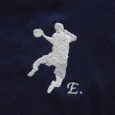 ハンドボール シュート Tシャツ ギフト オリジナル デザイン 刺繍 イニシャル 名入れ 半袖 男女 兼用 誕生日 昇段 お祝い プレゼント 父の日 母の日 参加 記念 景品 名前 卒業 卒部 チーム グループ 送別会 【送料無料】