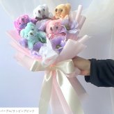 ぬいぐるみブーケ 【 くま束 】 かわいい花束 ランキング1位 発表会 誕生日 生誕祭 イベント 差し入れ 出産祝い 周年祝い 結婚式 結婚祝い 卒業祝い 卒園祝い 入学祝い 入園祝い 開店祝い くま ぬいぐるみ テディベア 花束 くま好き プレゼント