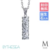 ハワイアンジュエリー ネックレス スクロール シルバー ネックレス 刻印 無料 誕生石入れ可 Mサイズ カットアウト バチカン彫有 シルバー925 ギフトラッピング可能 長さ選べる プレゼント ハロウィン 【品番：CG-SP331】