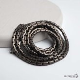 純チタン製 チェーンネックレス 細身 軽い 丈夫 メンズネックレス メタルネックレス 濃い目 シルバー 幅2mm 60cm グレー シンプル 滑らか 肌触り 男性 金属アレルギー対応