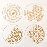 【toumei 箔 コースター「い」 木箱入り 4枚セット】トウメイ コースターセット 【ラッピング・熨斗対応可／桐箱でお届け】【結婚のお祝いに】おしゃれ 誕生日 両親 父 母 夫婦 祖父母 結婚記念日 父の日 母の日 敬老の日 特別 友達 カップル パートナー お揃い 家族 結婚祝い 新築祝い 和モダン 国内生産 内祝い 上品 優美 上司 先輩 後輩 新生活