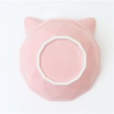 猫用フードボウル 通販 ペット用食器台 陶器製ボウル 斜め高さ調整 食べやすい猫食器 おしゃれな猫型皿 木製スタンド セラミックボウル キャットフード入れ エサ皿水入れ かわいいペット用品 首に優しい設計 傾斜付き食器台 シングルボウル 餌皿スタンドセット 陶器