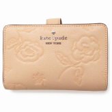 Kate spade ケイトスペード アウトレット  財布  ローラル クリスプピーチ 二つ折り財布 