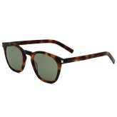 サンローラン Saint Laurent サングラス グローバルフィット UVカット ウェリントン アイウェア SL 28 SLIM-003 メンズ レディース ユニセックス ハバナ+グリーン 国内正規品
