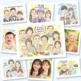 誕生日のプレゼントに、感謝の気持ちが伝わる似顔絵ギフト。 似顔絵 手描き ギフト プレゼント 贈り物 名入れ 誕生日 長寿 お祝い 記念日 大人数 祖父母 孫 世代 ご家族 名入れ 下書き確認 修正無料 そっくり 喜ばれる サプライズ 一生もの 全員 集合 大人数 宝物 色紙 大量注文 贈答品 ウェディングギフト お祝い返し 喜寿祝い 結婚祝い カラフル お祝いの品 感激 闘病中の方への励まし
