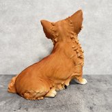 犬 置物 大きい 見上げるチワワ 横幅26.8cm woobia ウービア かわいい おしゃれ ガーデン インテリア オブジェ 巨大 プレゼント 北欧 玄関 雑貨 動物 モダン 面白い 庭 ギフト 屋外 家 リアル 玄関先 ガーデンオーナメント