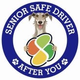 カーサイン 高齢者マーク SENIOR SAFE DRIVER ディアハウンド ステッカー シール 直径13cm 肉球 日本製 車