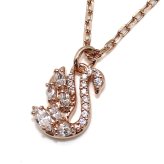 スワロフスキー swarovski ネックレス Swan ミックスカット 5738203 スワン ペンダント アクセサリー レディース ローズゴールド+ホワイト 海外正規品