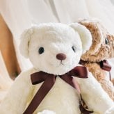 花束シュガー体重ベア2体セット｜ブーケを持つウェディングペアギフト｜結婚式の両親贈呈品に