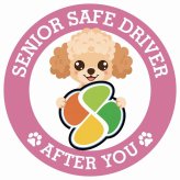 カーサイン 高齢者マーク SENIOR SAFE DRIVER チワプー ステッカー シール 直径13cm 肉球 日本製 車
