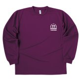 【名入れ】喜寿祝い 長袖 Tシャツ 【HAPPY】 ドライTシャツ 77歳のお祝い 誕生日 プレゼント ギフト 男性 女性 メンズ レディース 名入れ無料 お祝い サプライズ 記念品