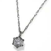 ネックレス レディース ダイヤモンド 0.25ct 純プラチナ Pt999 ペンダント 華奢 シンプル 誕生石 アクセサリー ギフト ジュエリー 宝石 贈り物 お祝い