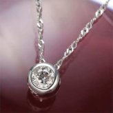 ネックレス レディース プラチナ Pt900 ダイヤモンド ベゼル ペンダント ダイヤ フクリン留め 一粒 シンプル 華奢 贈り物 プレゼント ギフト 誕生石 アクセサリー ジュエリー