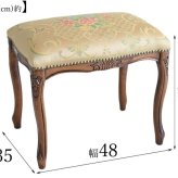 スツール イタリア製 ルネッサンスItalia アンティーク 調 ドルチェ ローズ QUEEN 猫脚スツール クラシック ヨーロピアン 椅子 チェア 輸入家具 エレガント ソファの補助として ドレッサーの椅子として 玄関でも重宝します 天然木 ソファー 新生活