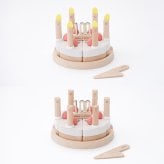dou? Make a wish | ケーキ ろうそく おもちゃ 玩具 知育 木製 木のおもちゃ おままごと ごっこ遊び お店屋さん ケーキ屋さん パズル ナンバーピック