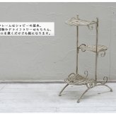 ガーデン エクステリア ブランティーク ホワイトアイアンフラワースタンド 縦型 アンティーク モダン スタイリッシュ シンプル フラワースタンド 花台 プランター インテリア 家具 天然 おしゃれ カフェ 北欧 新生活