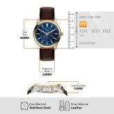 フォッシル FOSSIL 腕時計 メンズ PEARSON マルチファンクション アナログ ブラウンレザーウォッチ FS6195【2026 新作】