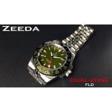 ジーダ ZEEDA デュアルゾーン DUAL-ZONE FLD 腕時計 メンズ 自動巻き GMT DU-KH