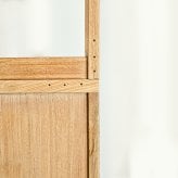 ラック リブキャビネット幅80cm専用 チェストトップパーツ 単品 幅80cm キャビネット シェルフ リブ デザイン 天然素材 チーク無垢 木製 アジアン 収納 玄関 ディスプレイ 棚板 調整可能 北欧 モダン 新生活