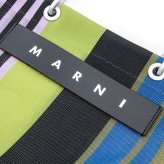 マルニ MARNI トートバッグ マルニマーケット フラワーカフェ ストライプバッグ ミレー SHMHR08A01 TN296 STV35 メッシュ レディース 大容量 軽量 ブランド 新品 ギフト プレゼント