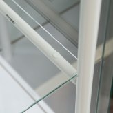 レグラス コレクションケース スタンド 4段 ミラータイプ ホワイト・ブラック 2色展開 収納ラック オープンラック シェルフ 整理棚 収納家具 おしゃれ シンプル 新生活 インテリア 不二貿易