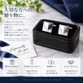 鎌倉カフス工房 ハーフMOP カフスボタン cf592 マザーオブパール スクエア シルバー カフリンクス メンズ ビジネス 結婚式 フォーマル プレゼント ギフト