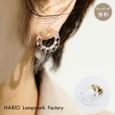 HARIO ハリオ ピアス アクセサリー スモールサークル HAW-SC-002P ガラス 耐熱ガラス 女性 レディース おしゃれ 上品 ギフト プレゼント カジュアル フォーマル 誕生日 ジュエリー 母の日 サマーアクセ プチギフト 20代 30代 40代 50代 60代