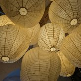 ferm LIVING ファームリビング Kurbis カービス ランプシェード S 高さ40cm (シェードのみ） 引っ掛けシーリング北欧 ランプシェード 天井照明 ペンダントライト シェードのみ 和紙 和モダン シェード 1灯