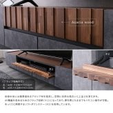 テレビ台 テレビボード ローボード 国産 大理石柄 モルタル柄 日本製 TVボード TV台 収納棚 リビング 収納 テレビラックモルタル調×木目 モダンテイストな 180cm幅