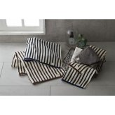 【直送】CALME カルム BAMBOO バンブー バス フェイス ハンドタオルセット [26-7081-090] CM2550 ストライプ柄 吸水 なめらか ユニセックス アースカラー おしゃれ パッケージ 内祝い お返し 贈り物 ギフト