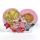 水森亜土 アクリルクリップ キス