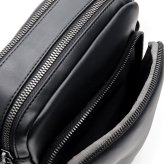 カルバンクライン ショルダーバッグ メンズ Calvin Klein BOLD CK POCKET REPORTER 斜めがけ クロスボディ ミニショルダー CKロゴ 型押し 前ポケット ブラック 黒 ポリウレタン LV04D3368G-UB1