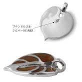 ハワイアンジュエリー コアウッド ネックレス 刻印 無料 モンステラ コアウッド 上品 大人テイスト シンプル シルバー925 ロジウムコーティング ギフトラッピング可能 チェーン 長さ選べる メンズ レディース 誕生日 プレゼント ハロウィン 【品番：CG-042-61-01】