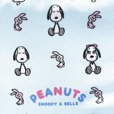 スヌーピー ＆ベル サテンミニポーチ ライトブルー SNOOPY