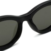 グッチ GUCCI サングラス グローバルフィット アイウェア UVカット フォックス キャットアイ GG1691S-001 メンズ レディース ユニセックス ブラック+グレー 国内正規品