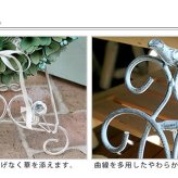 ガーデン エクステリア ブランティーク ホワイトアイアン イーゼル アンティーク クラシカル イングリッシュ アイアンイーゼル シンプル 北欧 インテリア 家具 おしゃれ カフェ 新生活